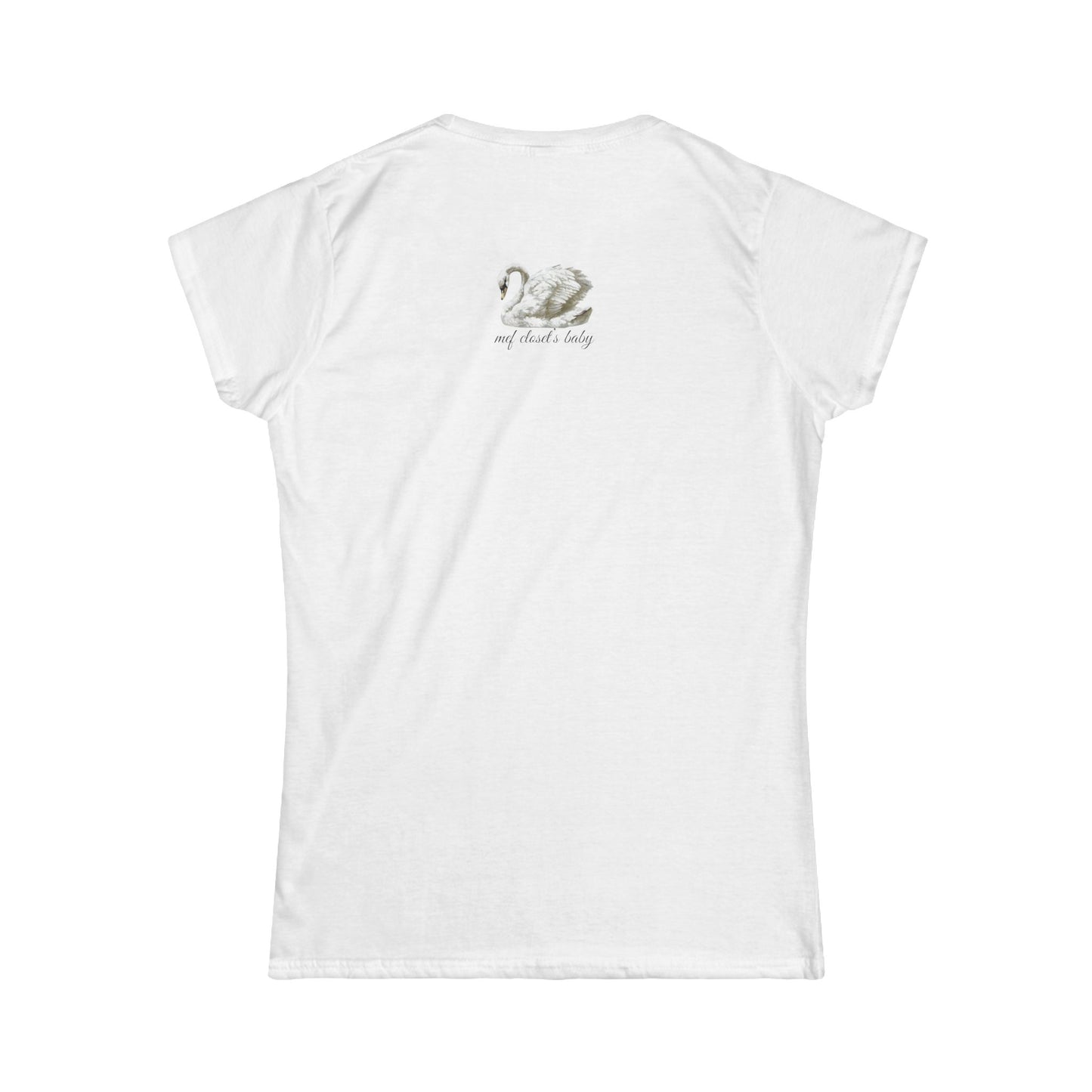 Swan Softstyle Tee 🦢✨ - I'm Just Girl 🦢 Softstyle Tee | Elegant Swan Graphic for Casual & Chic Looks ✨👚
