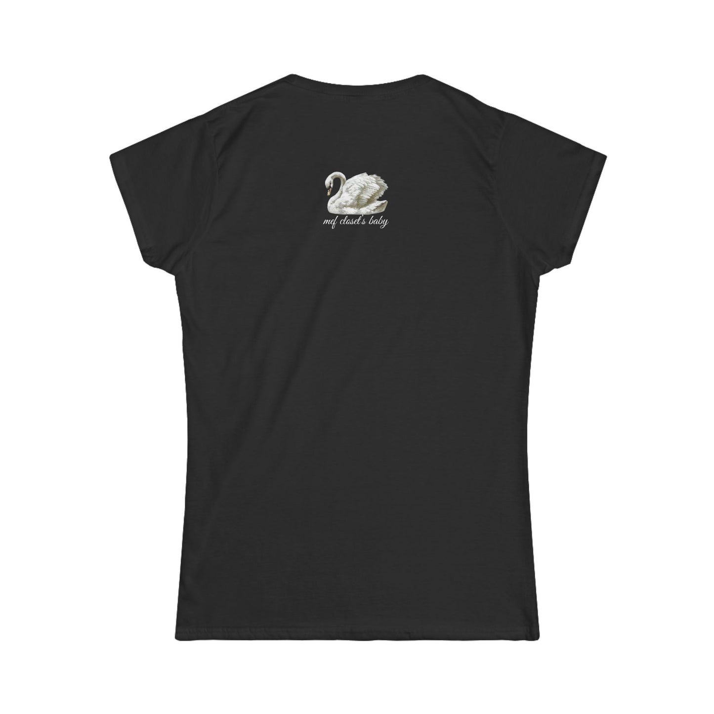 Swan Softstyle Tee 🦢✨ - I'm Just Girl 🦢 Softstyle Tee | Elegant Swan Graphic for Casual & Chic Looks ✨👚